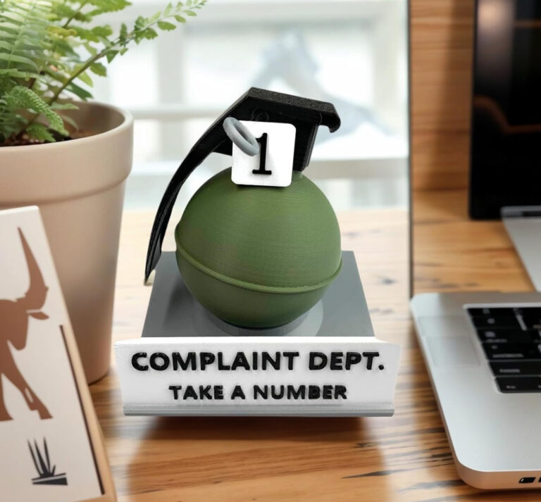 complaint department grenade