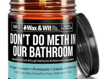 don't do meth candle