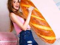 giant bread pillow plush