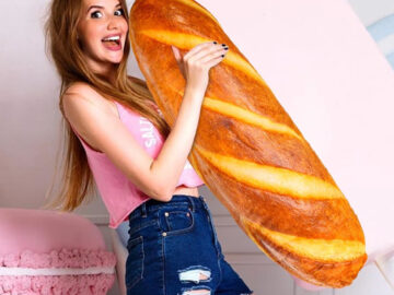 giant bread pillow plush