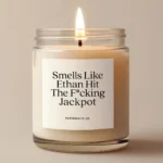 funny engagement candle gift