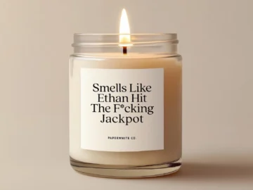 funny engagement candle gift