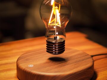 levitating light bulb lamp