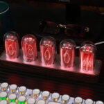 nixie tube clock retro gift