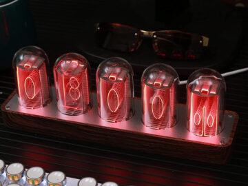 nixie tube clock retro gift