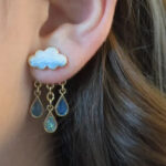 Cloud Raindrop Earrings
