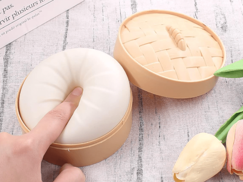 squishy dumpling stress ball