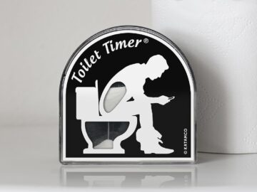 toilet timer gag gift