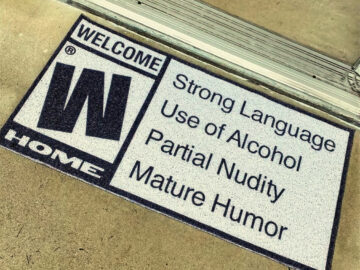 warning doormat parent advisory