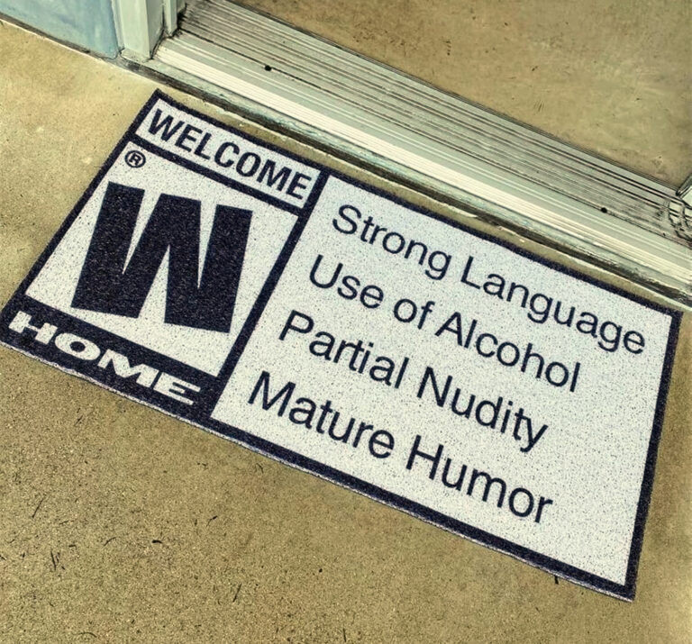warning doormat parent advisory