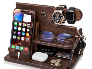 Wooden Phone Docking Station